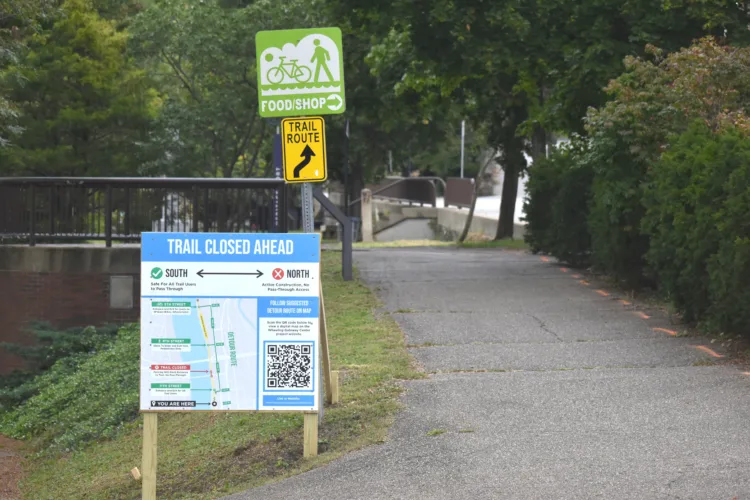 Section of Heritage Trail Closed for Gateway Center Work